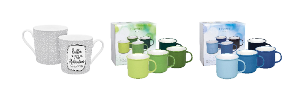 Becher, Tassen und Co.