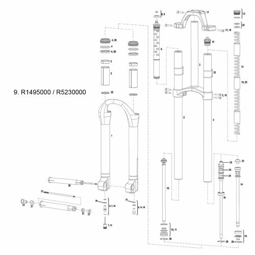 ROCKSHOX BoXXer Race / Team 2006-2009 (32 mm) Druckstufe Motion Control , Fix