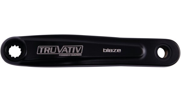 TRUVATIV Kurbel "Blaze" Links, schwarz-matt Power Spline, 175 mm