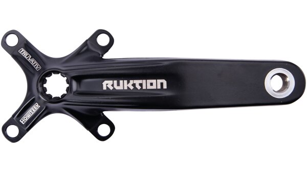 TRUVATIV Kurbelset "Ruktion" Für Howitzer Innenlager Ohne Kettenblätter, Lochkreis 104 mm 170 mm, schwarz (polish black), single