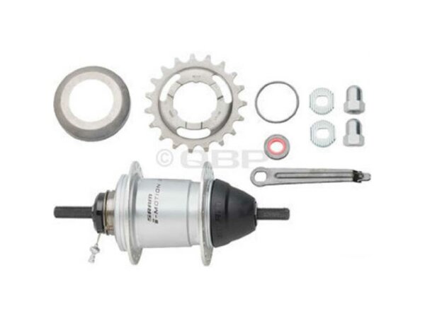 SRAM Getriebenabe "i-Motion 3" 3-Gang, mit 6-Loch Scheibenbremsaufnahme Ohne Drehgriffschalter, Gabelweite 130 mm, 168 m