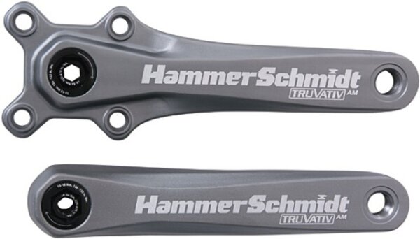 TRUVATIV Ersatzteile für "HammerSchmidt" Kurbelarme links u. rechts, All Mountain, 175 mm, grau