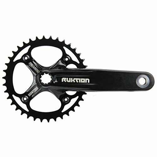 TRUVATIV Kettenradgarnitur "Ruktion 1.0" Für Howitzer Innenlager, 170 mm Kurbellänge, matt-schwarz Kurbelarm aus Alumini