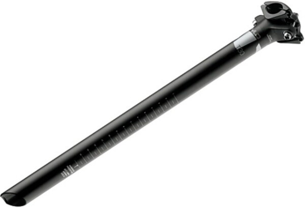 TRUVATIV Patentsattelstütze "Stylo T30" Alu 7050, 400 mm lang, ca. 275 g, matt-schwarz 2-Schrauben-Einstellsystem, CrMo 