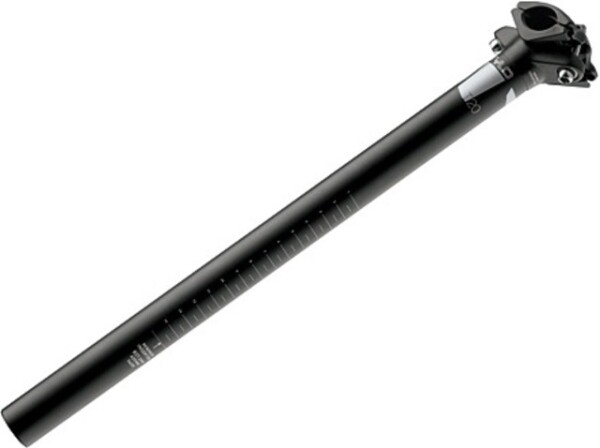 TRUVATIV Patentsattelstütze "Stylo T20" Alu 6061, 400 mm lang, ca. 315 g, matt-schwarz 2-Schrauben-Einstellsystem, CrMo 