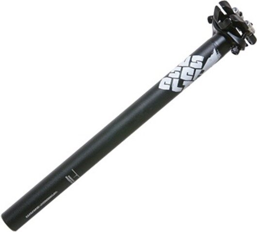TRUVATIV Patentsattelstütze "Hussefelt" Alu AL-6061, 350 mm lang, ca. 290 g 10 mm Offset, 2-Schrauben-Einstellsystem, Cr