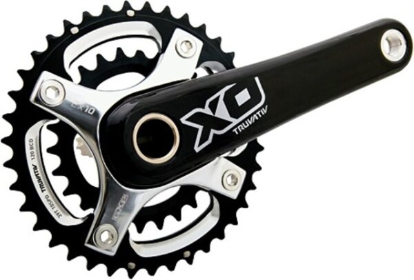 TRUVATIV Kettenradgarnitur "SRAM X0" Ohne Innenlager , Kurbelarme aus Carbon, Kurbelstern aus Aluminium, Kettenblätter a