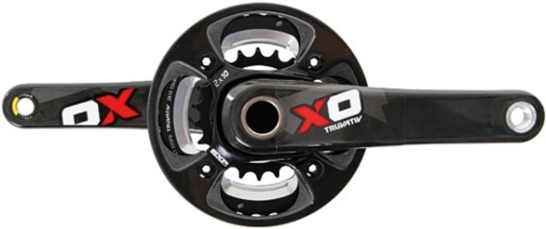 TRUVATIV Kettenradgarnitur "SRAM X0" Ohne Innenlager , Kurbelarme aus Carbon, Kurbelstern aus Aluminium, Kettenblätter a
