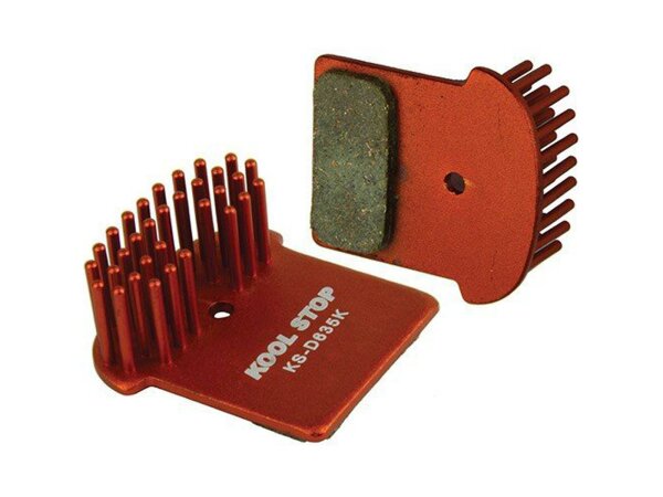 KOOL STOP Scheibenbremsbelag SB-verpackt , inkl. Befestigungsklammern/Pins, Karte à 2 Stück D-635 K, Aero Kool, organisc