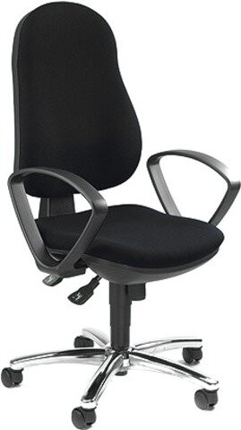 BIG BOXX Bürostuhl "Comfort" Drehstuhl mit Armlehn schwarz