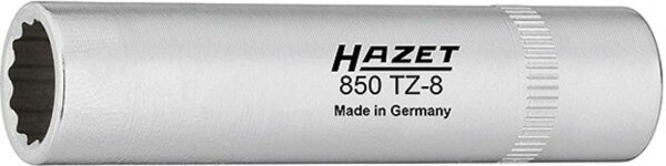 HAZET Steckschlüsseleinsatz 1/4", 12-kant, lange A 8 mm