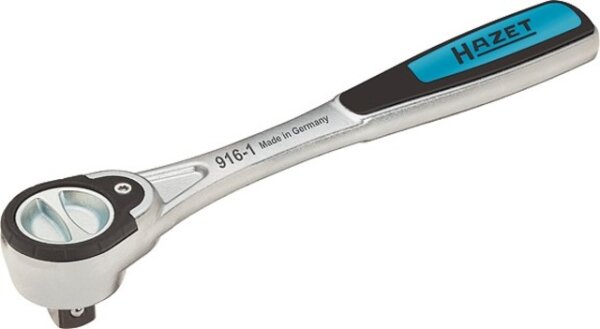 HAZET Umschaltknarre "916-1" 1/2", feinverzahnt mi Länge: 245 mm