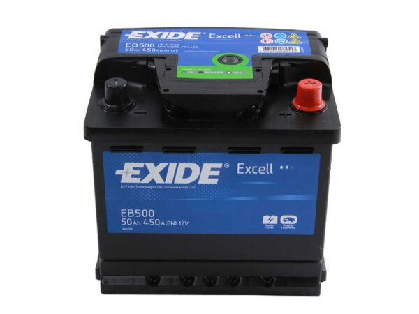 EXIDE Starterbatterie "Excell" CA-CA, Ma "EB500"