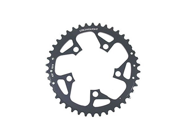 STRONGLIGHT MTB-Kettenblatt SB-verpackt , 94 mm Lochkreis , Alu 7075, 5-Arm, Shimano kompatibel, silber 44 Z.
