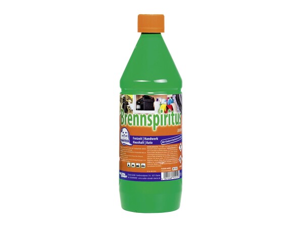 Brennspiritus 94 - 96%, für Haushalt, Fr 1 l Flasche