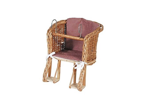 AUMÜLLER Puppensitz "R50/N4" Vollweide , natur, sortiert, 22 * 25 * 29 cm Karo-Design