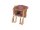 AUMÜLLER Puppensitz "R50/N4" Vollweide , natur, sortiert, 22 * 25 * 29 cm Karo-Design