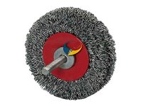 NORTON Stahldrahtrundbürste Mit 6 mm Spannschaft,...