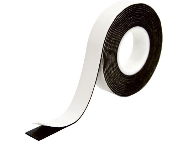 Petec Schaumstoff-Montageband schwarz doppelseitig klebend SB-Karte