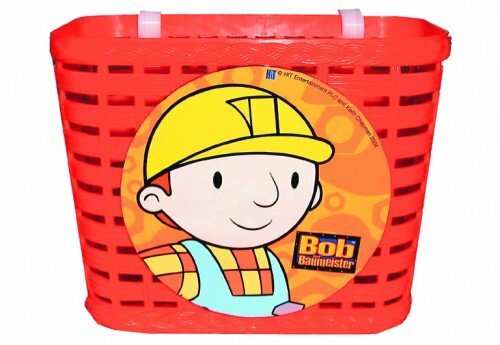 BIKE FASHION Kinderkorb Mit Lasche zur Lenkerbefestigung, Kunststoff, verschieden bunte Motive "Bob der Baumeister"