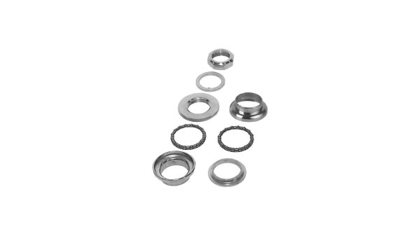 Steuersatz 1" Standard, Stahl Kugelgelagert schwarz, Gabel