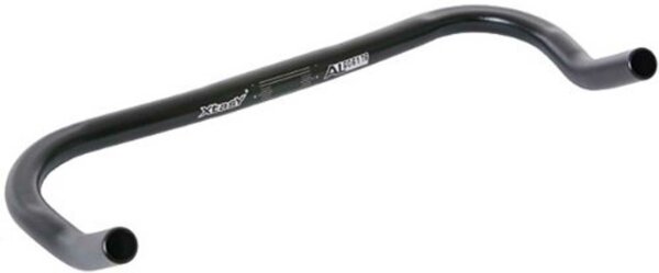 ERGOTEC Fixie Hornbar Griffweite 440 mm, Alu 6061 T6, Ø 24,0 mm, Ø 25,4 mm Lenkerklemmung Level 2 , Höhe: 0 mm, Wandstär