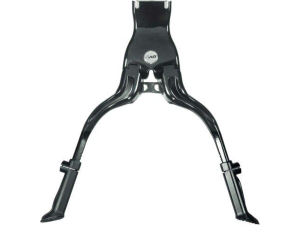 ERGOTEC Zweibeinständer "Double Flex" Höhenverstellbar 24"-28" Schmal beim Fahren, breit beim Parken, mit Gummifüßen schwarz