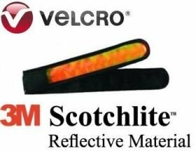 FASI Reflexband "Blink Line Deluxe" Mit Leuchtdioden und Lichtleiter, 3M Scotchlite Reflex-Material Mit zwei Blink- und 