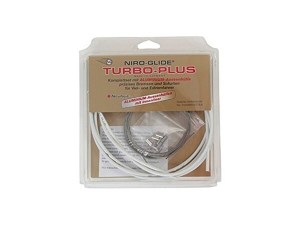 FASI Niro-Glide Renn-Bremsset "Turbo Plus" SB-verpackt , Salzresistent und schmutzabweisend, Komplettset für vorne und h