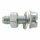 Sechskant-Scheibenkopfschraube Verzinkt, mit Schli M5 x 15 mm