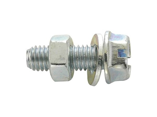 Sechskant-Scheibenkopfschraube Verzinkt, mit Schli M5 x 20 mm