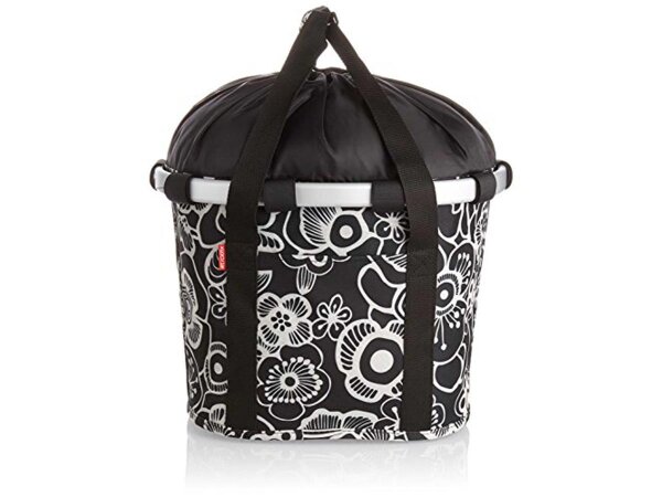 city-tasche klickfix bikebasket reisenthel, fleur schwarz, 35x28x26cm