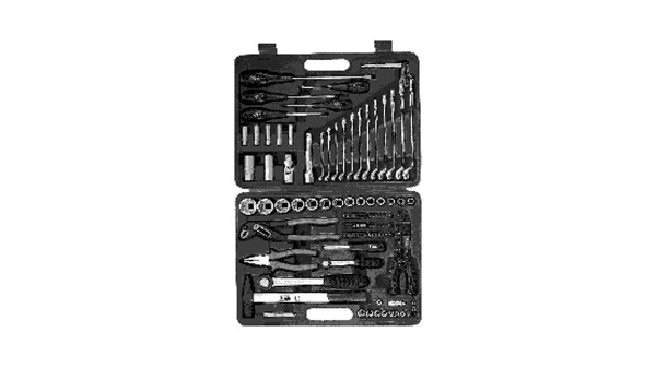 SW-STAHL Werkzeugkoffer Bestückt, 1/4", 1/2", univ Kunststoffkoff
