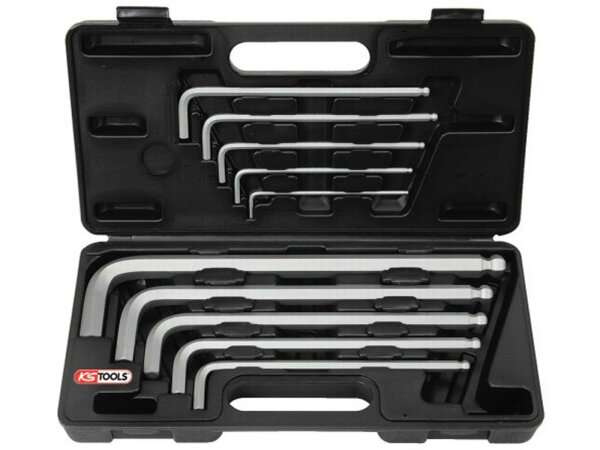 KS-TOOLS Winkelstiftschlüsselsatz "XL" Innensechsk 10-tlg., im Ko