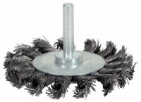 KS-TOOLS Stahldrahtrundbürste Mit 6 mm Spannschaft...