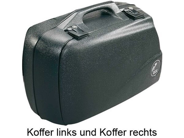 HEPCO & BECKER Koffer "Junior" 40 l Inhalt, Ma Satz, schwarz