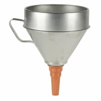 PRESSOL Trichter Metall, mit Sieb und Handgriff, 3...