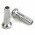 CLATCH Speiche Spezielle BMX Speichen, die durch ihre Flexibilität besonders haltbar sind 16 mm Ersatznippel, Niro, Pake