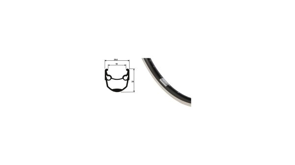 28" Vorderrad Felge: 19-622, Ryde "Andra 10", DV,  28" Vorderrad