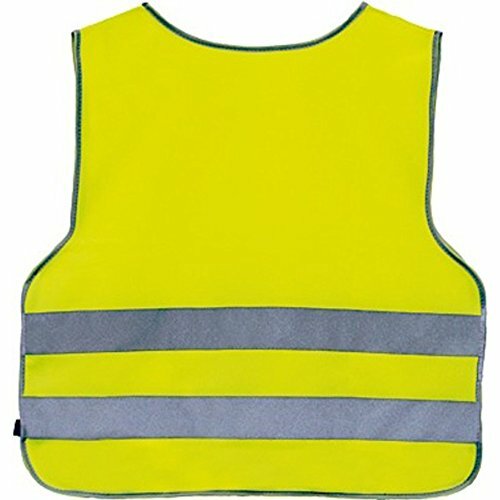 4-ACT Kinder-Reflexüberwurf SB-verpackt, 3M-Reflex Material Bequeme Anpassung durch seitliche Klettverschlüsse, gelb, Ze