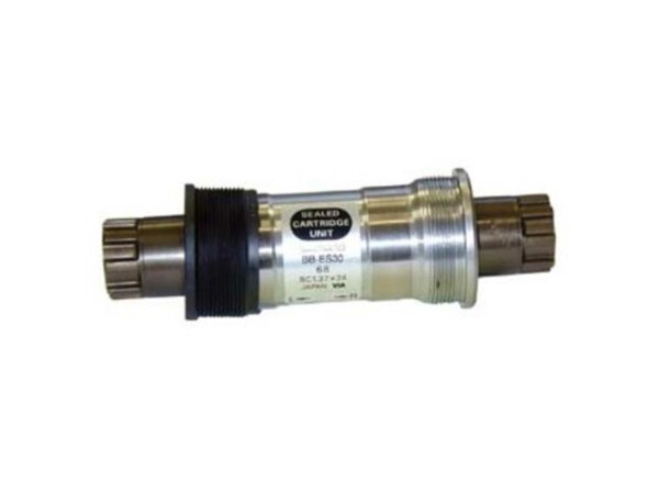 SHIMANO Innenlager Octalink, SB-verpackt BB-ES25, BSA -Gewinde (1,37 * 24 / 68 mm Gehäusebreite), 121 mm Achslänge (für