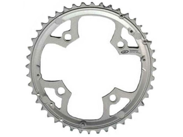 SHIMANO Kettenblatt "Deore" 9-fach, 4-Arm, silber 44 Z., 104 mm Lochkreis