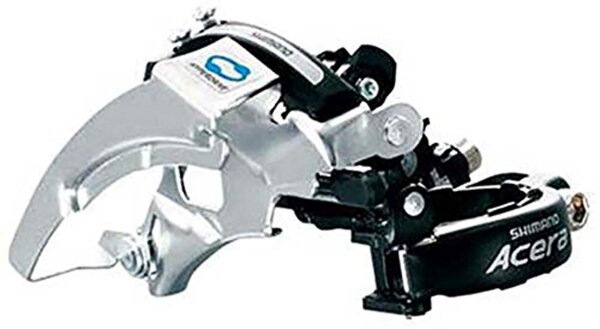 SHIMANO Umwerfer "Acera" FD-M360 Für 42/48 Z., Top Swing, Dual-Pull Mit Schelle 34,9 mm und Adapter 31,8/28,6 mm 63-66°