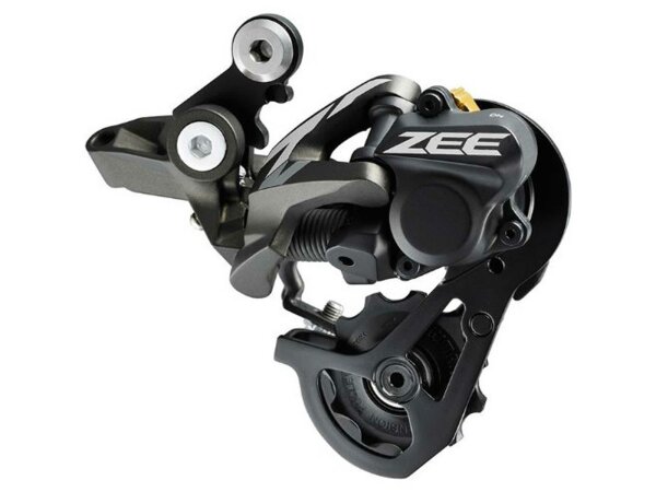 SHIMANO Schaltwerk "Zee" RD-M640 10-fach , Shadow Plus Design, Speziell geformter Stoßschutz für höhere Schlagfestigkeit