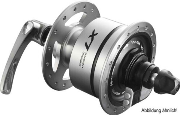 28" Vorderrad Nabe: Shimano Nabendynamo "Deore LX" Hohlachse, schwarz