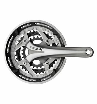 SHIMANO Kettenradgarnitur "Deore LX" FC-T671 Mod. 13 SB-verpackt, Hollowtech II, 175 mm Kurbellänge, für 10-fach Für Ket