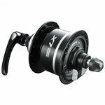 SHIMANO Nabendynamo "Deore LX" DH-T675 Mod. 13 Hohlachse mit Schnellspanner, für Bremsscheibe Center Lock 6 V / 3 W schw