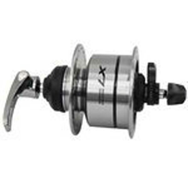 VR-Nabendynamo Shimano LX DHT675 100mm, 32 Loch, Centerlock, silber, SNSP