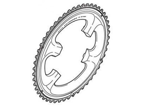 SHIMANO Kettenblatt "Ultegra FC-6800" 4-Arm, für 2 50 Zähne MA (f