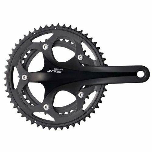 SHIMANO Kettenradgarnitur "105" FC-5700 Hollowtech II, SB-verpackt Hohlgeschmiedete Kurbelarme, ohne Innenlager, für 10-